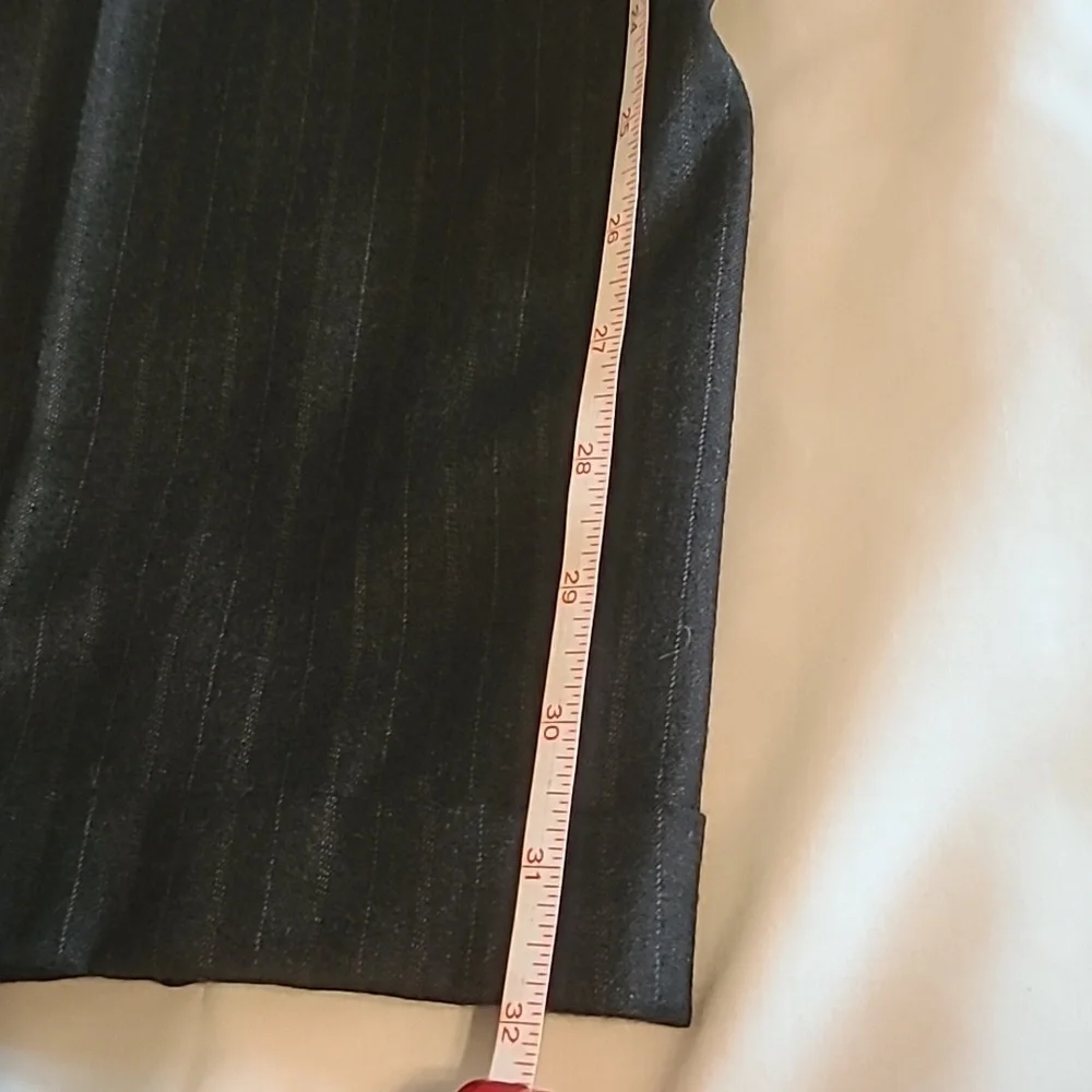 Hickey Freeman 43L 36x32 Charcoal Striped 3-Button Suit - Picture 9 of 10